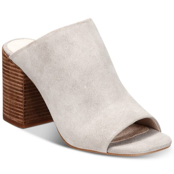 Kenneth Cole Karolina Light Gray Block Heel Mules - Picture 5 of 8